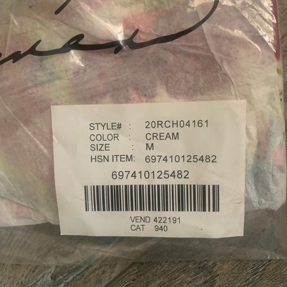 NWT DG2 BY DIANE GILMAN FAUX WRAP RUFFLE PRINTED SKIRT CREAM MEDIUM - Picture 6 of 10